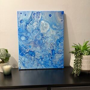 Original Abstract Art 16x20 One Of Kind Handmade Painting On Canvas